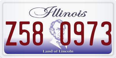 IL license plate Z580973