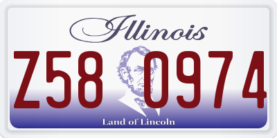 IL license plate Z580974