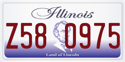 IL license plate Z580975