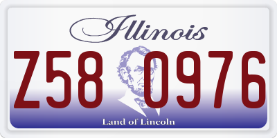 IL license plate Z580976
