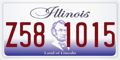 IL license plate Z581015