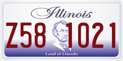 IL license plate Z581021