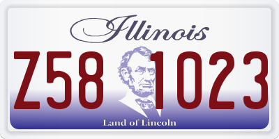 IL license plate Z581023