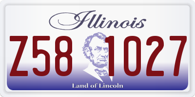 IL license plate Z581027