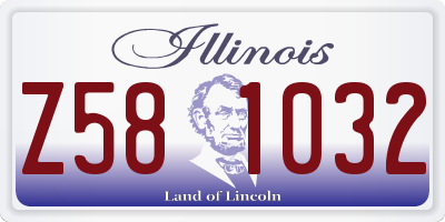 IL license plate Z581032