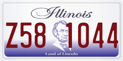 IL license plate Z581044
