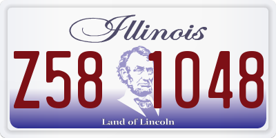 IL license plate Z581048