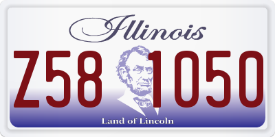 IL license plate Z581050
