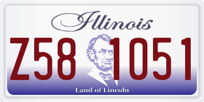 IL license plate Z581051