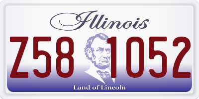 IL license plate Z581052