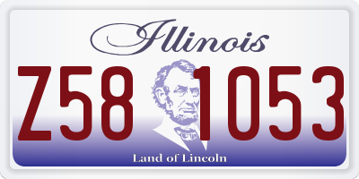 IL license plate Z581053