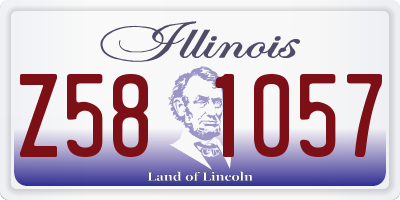 IL license plate Z581057