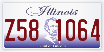 IL license plate Z581064
