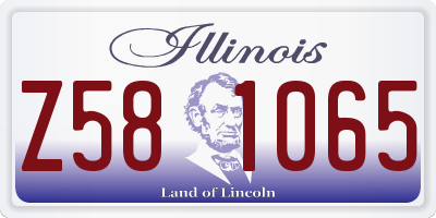 IL license plate Z581065