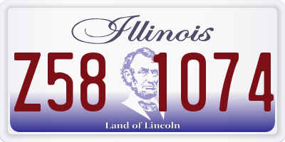 IL license plate Z581074