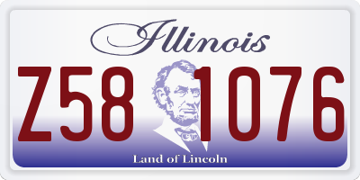 IL license plate Z581076