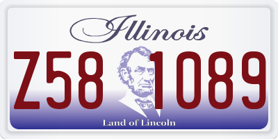 IL license plate Z581089
