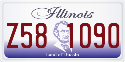 IL license plate Z581090