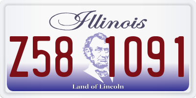 IL license plate Z581091