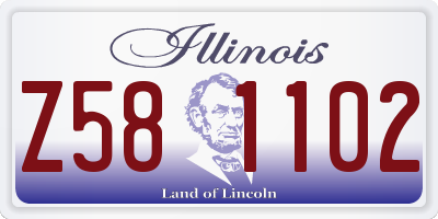 IL license plate Z581102