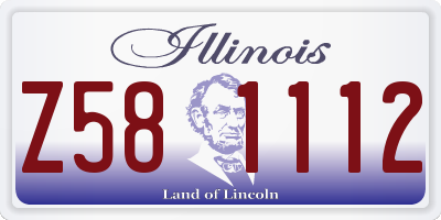 IL license plate Z581112