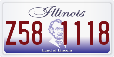 IL license plate Z581118