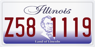 IL license plate Z581119