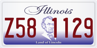 IL license plate Z581129