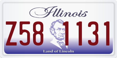 IL license plate Z581131