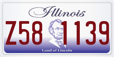 IL license plate Z581139