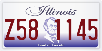 IL license plate Z581145