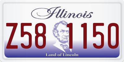 IL license plate Z581150