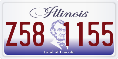 IL license plate Z581155