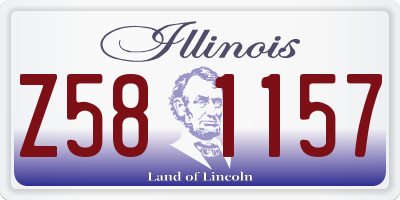 IL license plate Z581157