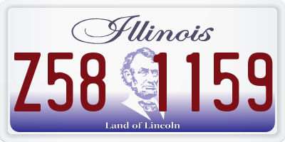 IL license plate Z581159