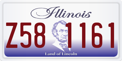 IL license plate Z581161
