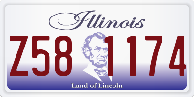 IL license plate Z581174