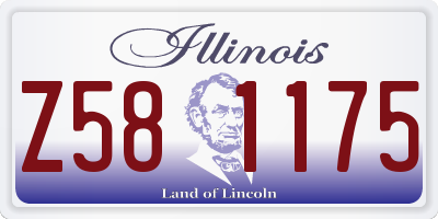 IL license plate Z581175