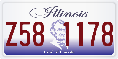 IL license plate Z581178