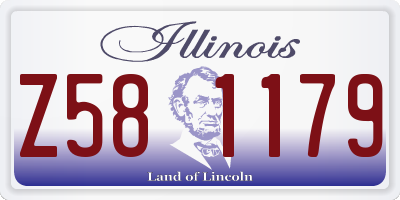 IL license plate Z581179