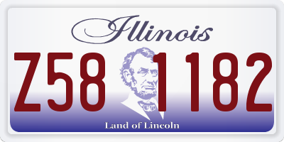 IL license plate Z581182