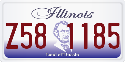 IL license plate Z581185