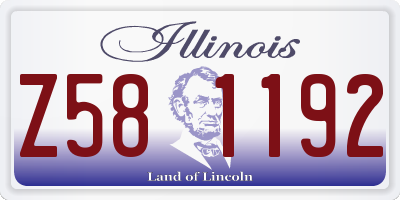 IL license plate Z581192