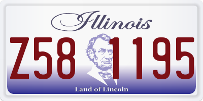 IL license plate Z581195
