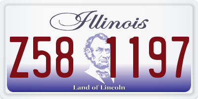 IL license plate Z581197