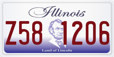IL license plate Z581206