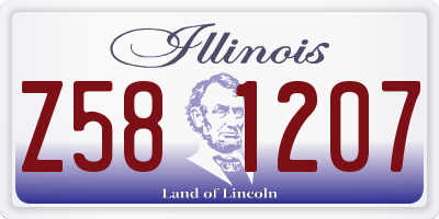 IL license plate Z581207
