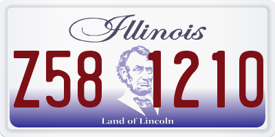 IL license plate Z581210