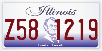 IL license plate Z581219