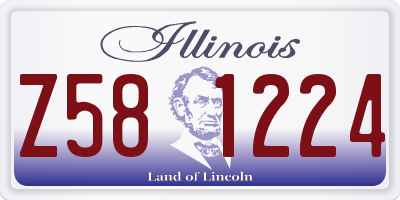 IL license plate Z581224